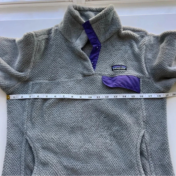 Patagonia Re-Tool Fleece Snap-T Pullover Sweater Size Medium - Picture 10 of 12